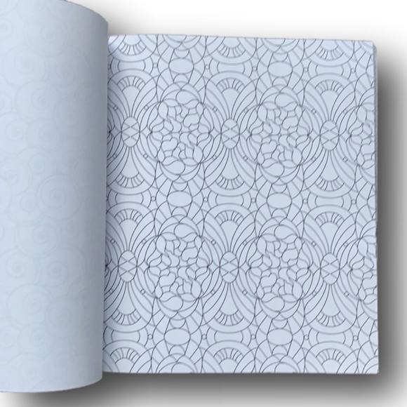 Stress Less Adult Coloring Book - Peaceful Patterns - Brand New - Picture 5 of 16